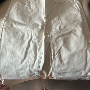 Banana Republic White Wide Leg Jeans